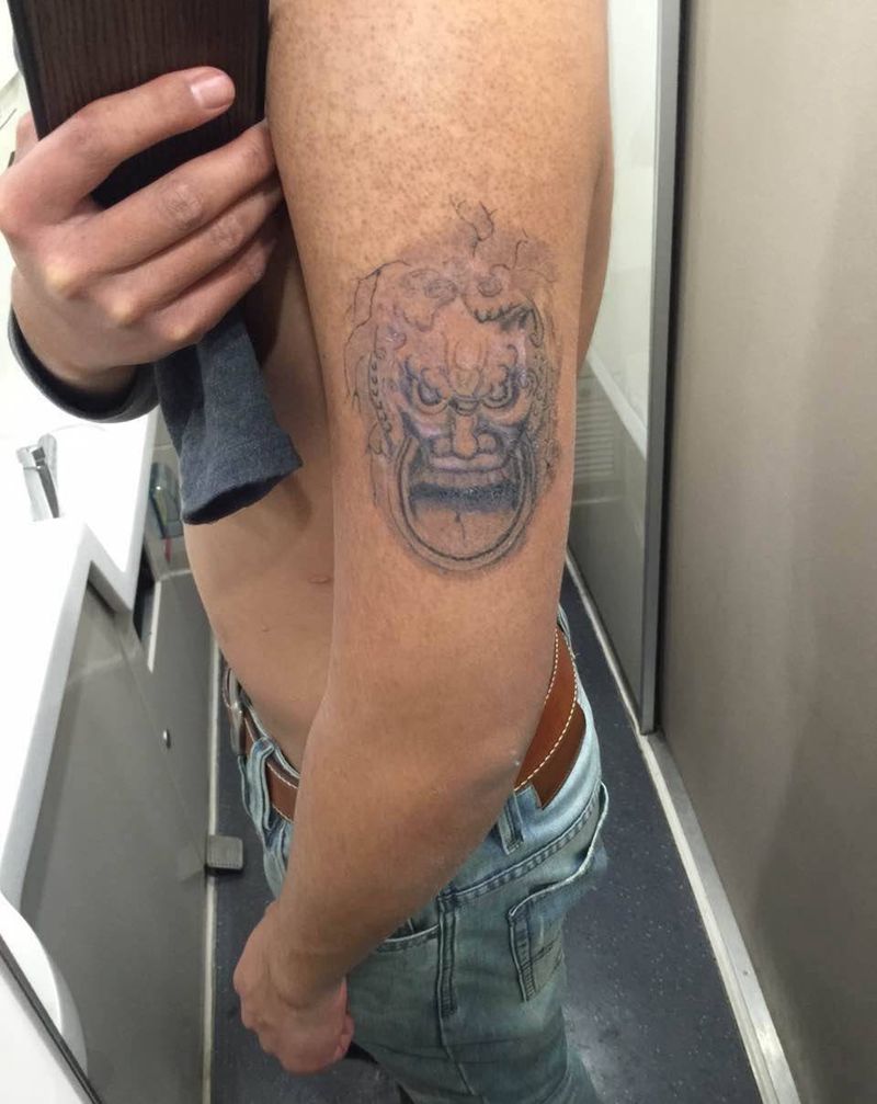 覆盖失败纹身～未完纹身图片_手臂传统纹身图案