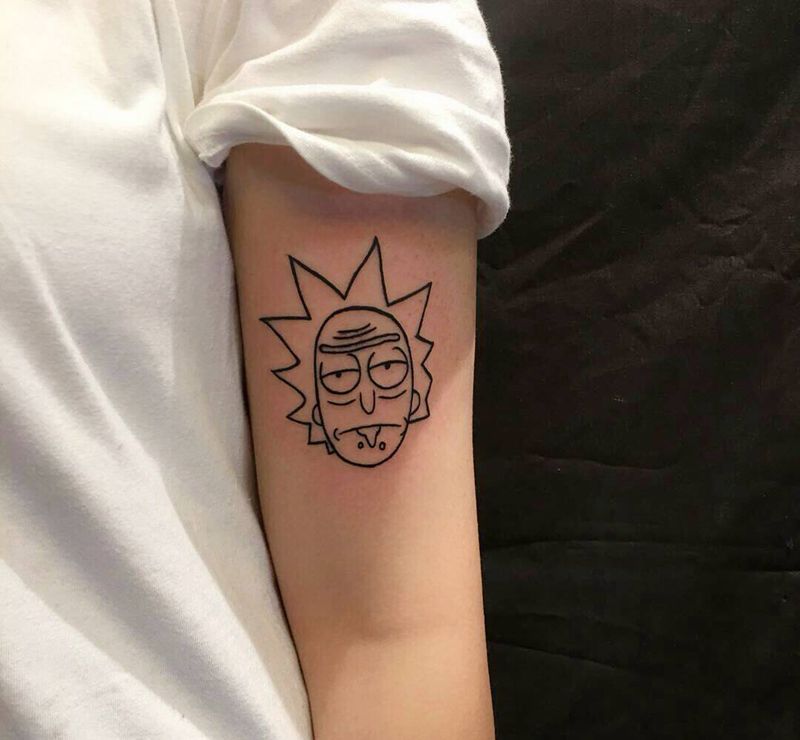 卡通纹身图片_手部纹身图案