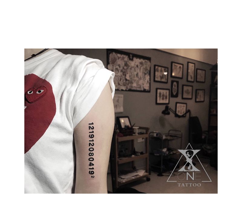 数字替你说纹身图片_手臂纹身图案