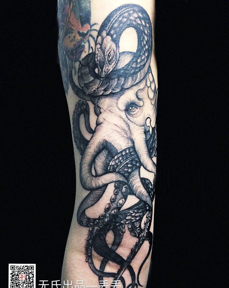 原创出品纹身图片_手臂点刺章宇纹身图案