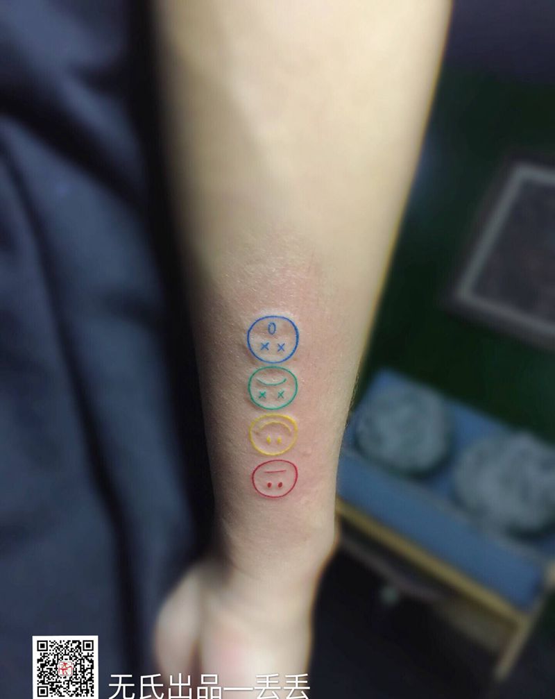 完美人生纹身图片_手臂几何纹身图案