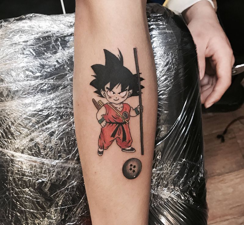 悟空纹身图片_手部水彩悟空纹身图案