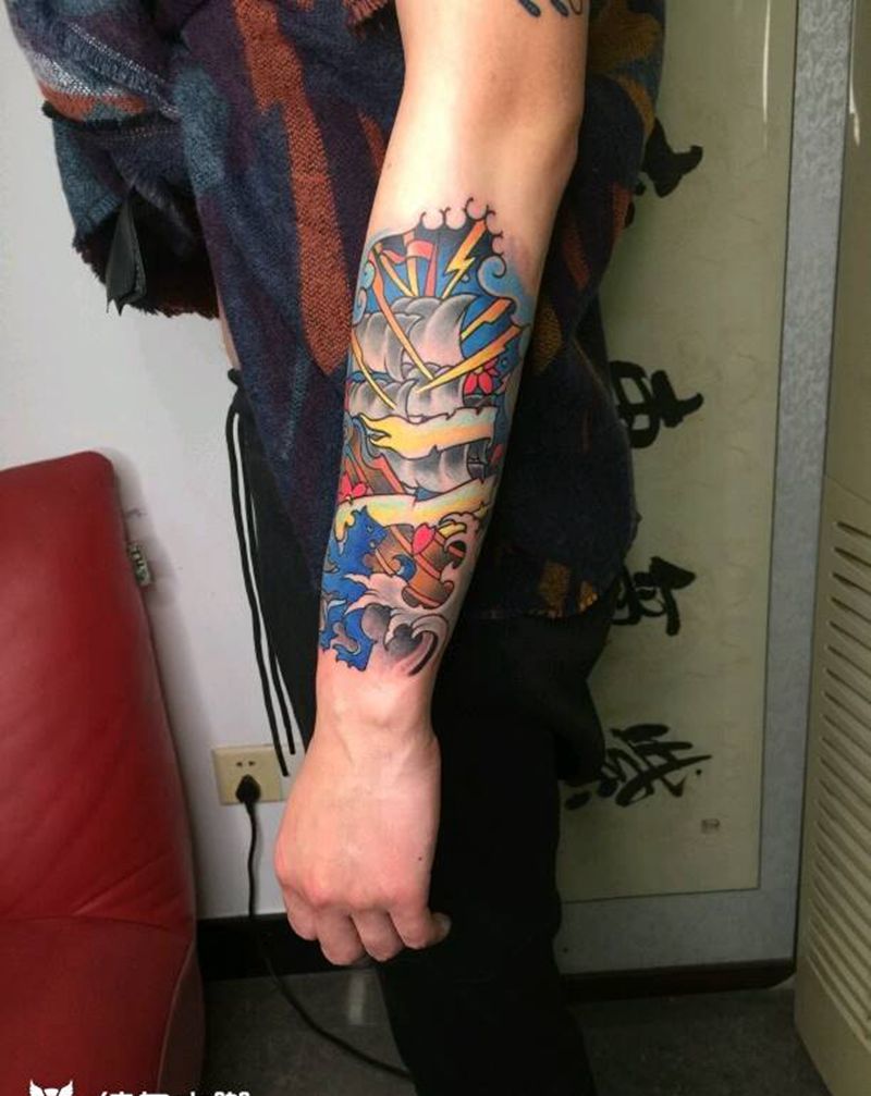 彩色纹身图片