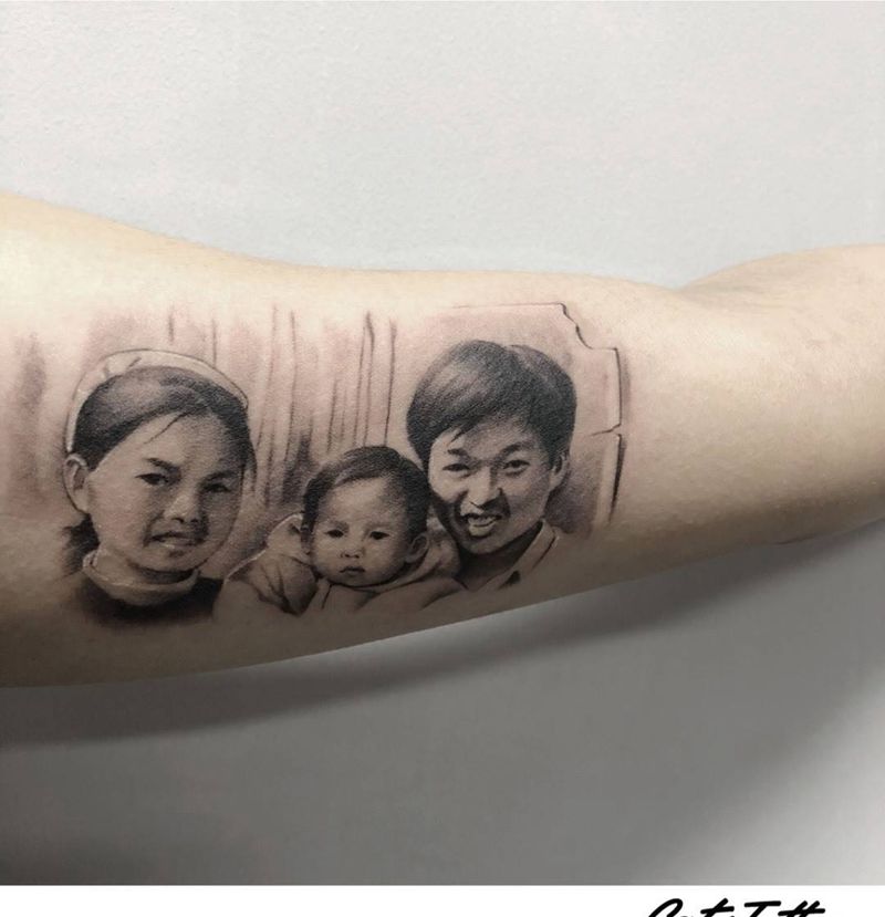 老照片纹身图片