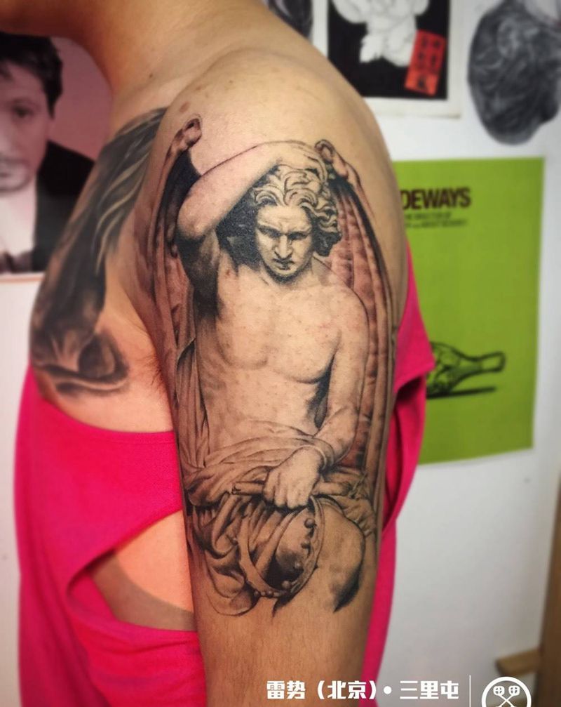 路西法纹身图片