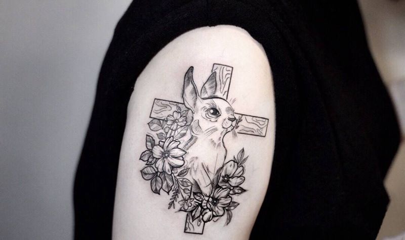 -纹身图片_手臂Old SchoolNew School纹身图案