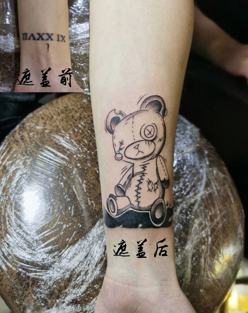 遮盖纹身图片_手部纹身图案