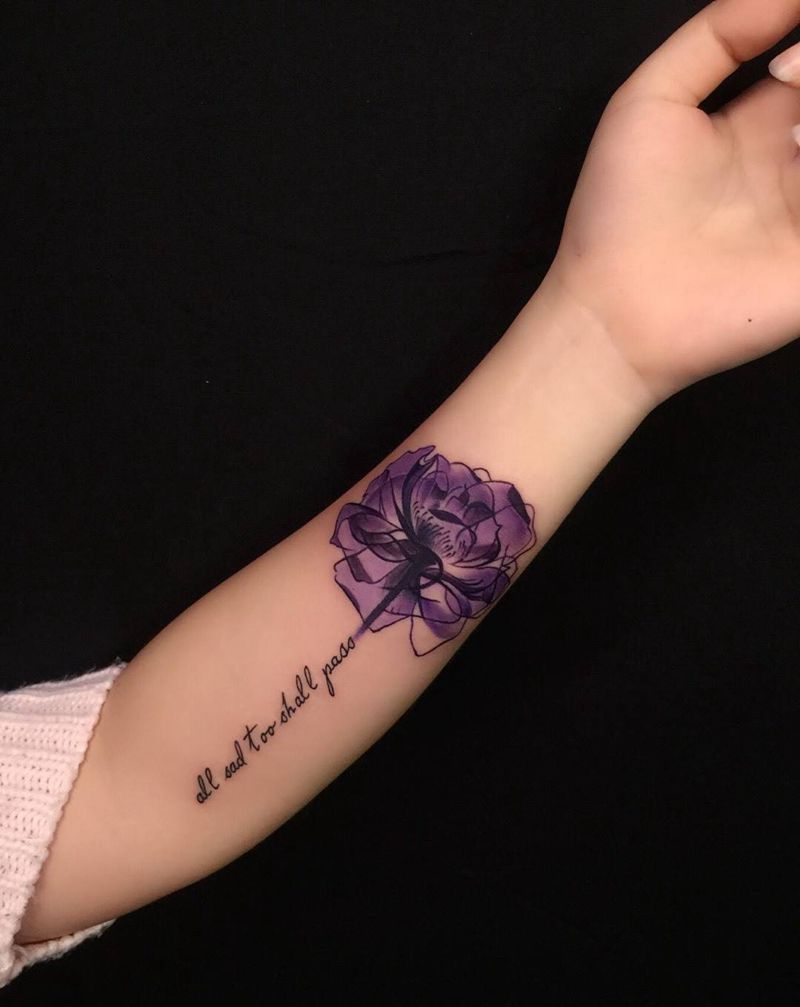 小花，再也不想做这种类型的了，太耗时纹身图片