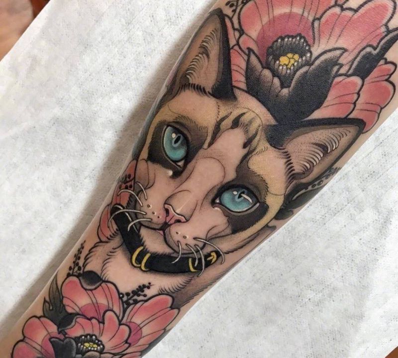 斯芬克斯纹身图片_手臂手部New SchoolOld School纹身图案