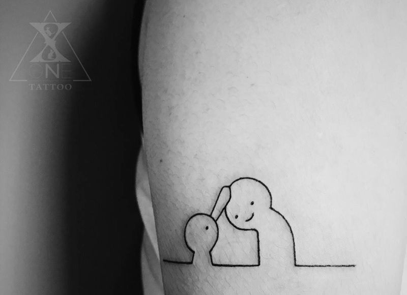 萌萌噠的愛纹身图片