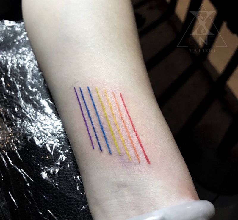 獨愛彩纹身图片