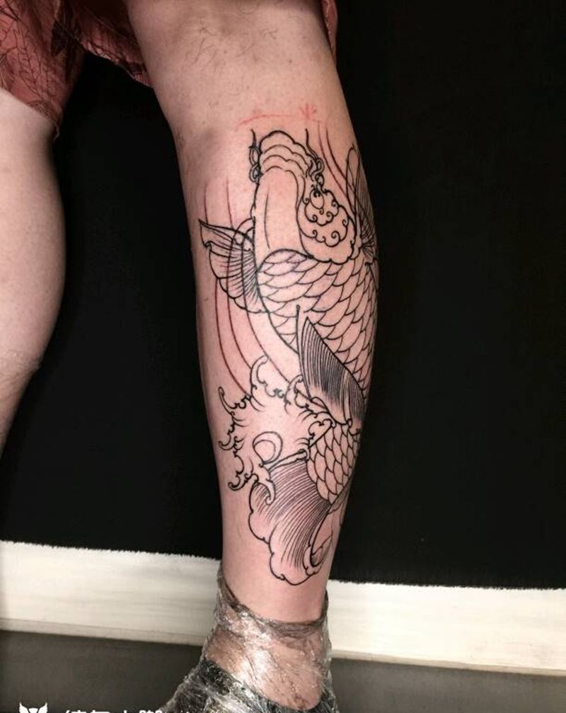 未完成纹身图片