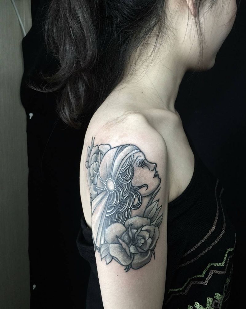 覆盖胎记，按顾客要求，用的最浅的纹身图片