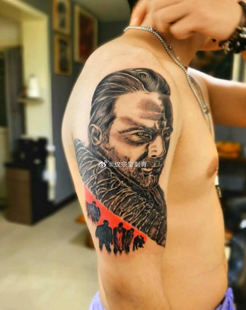 肖像纹身图片_手臂纹身图案