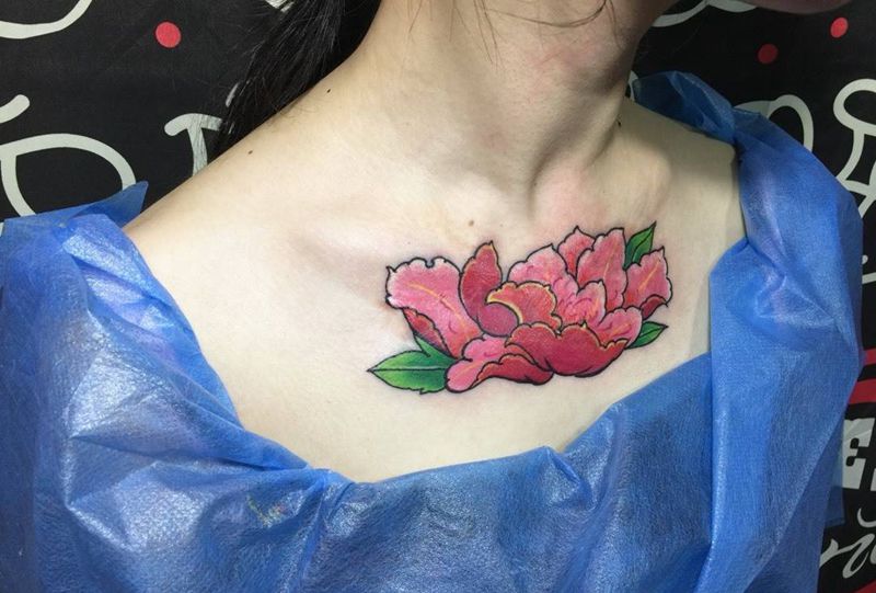 覆盖疤痕，顾客不让拍原来疤痕的照片纹身图片