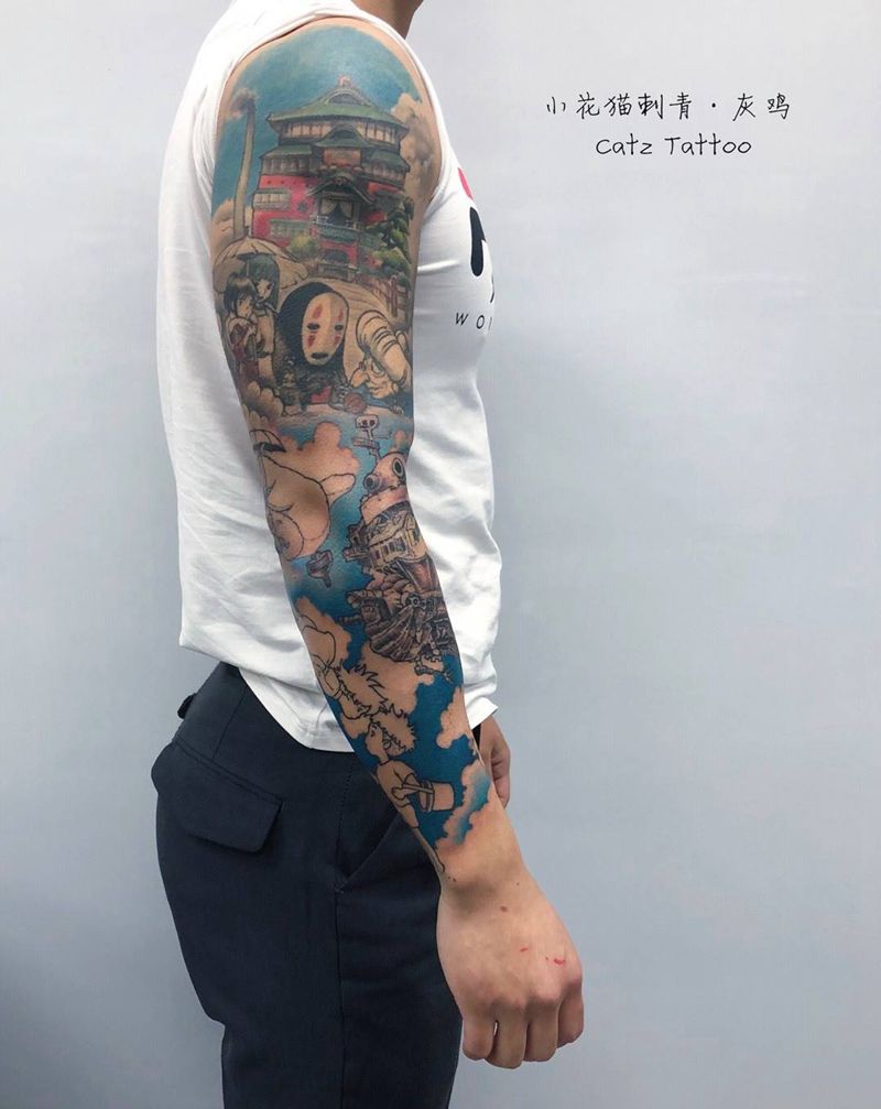 宫崎骏纹身图片