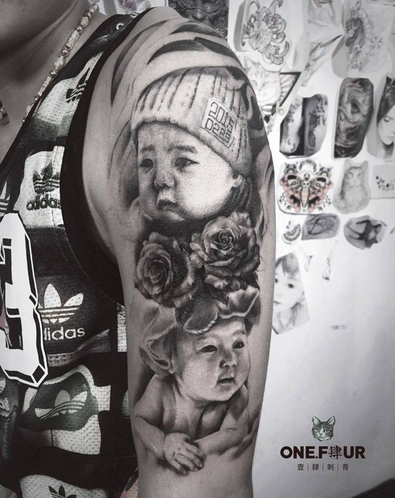 儿童套餐纹身图片