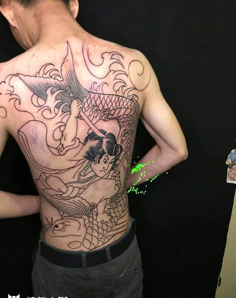 鬼若丸纹身图片