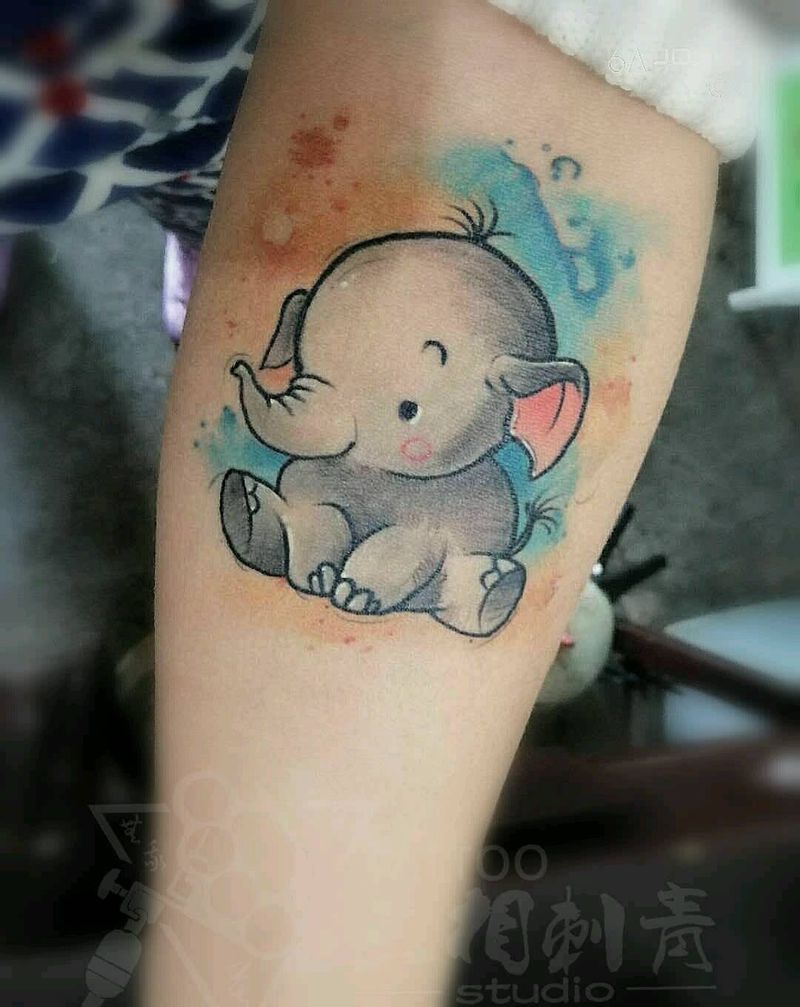 水彩萌象 纹身看恢复纹身图片