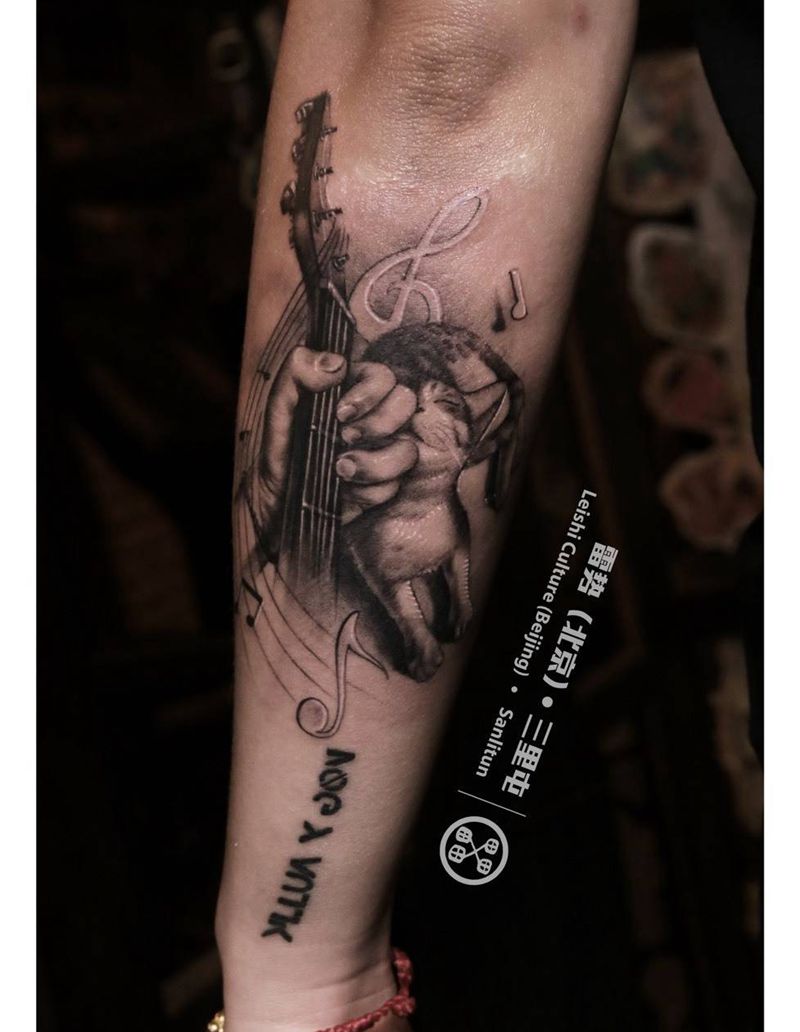 已卒的喵纹身图片