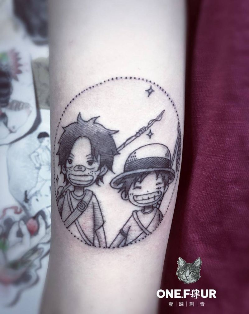 海贼王纹身图片