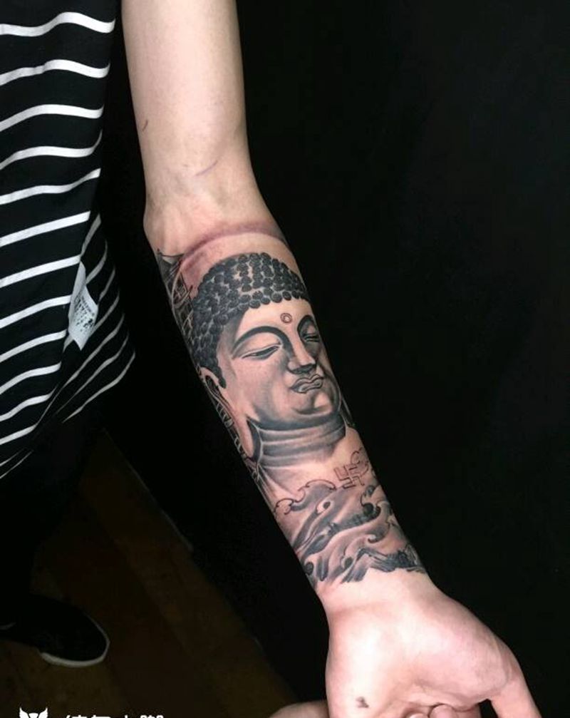 未完成纹身图片