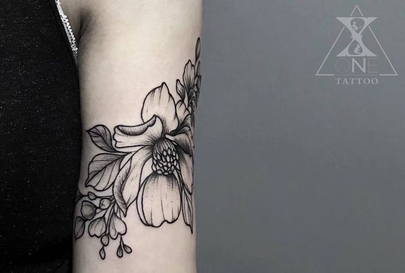 「花臂少女」附一張恢復圖纹身图片