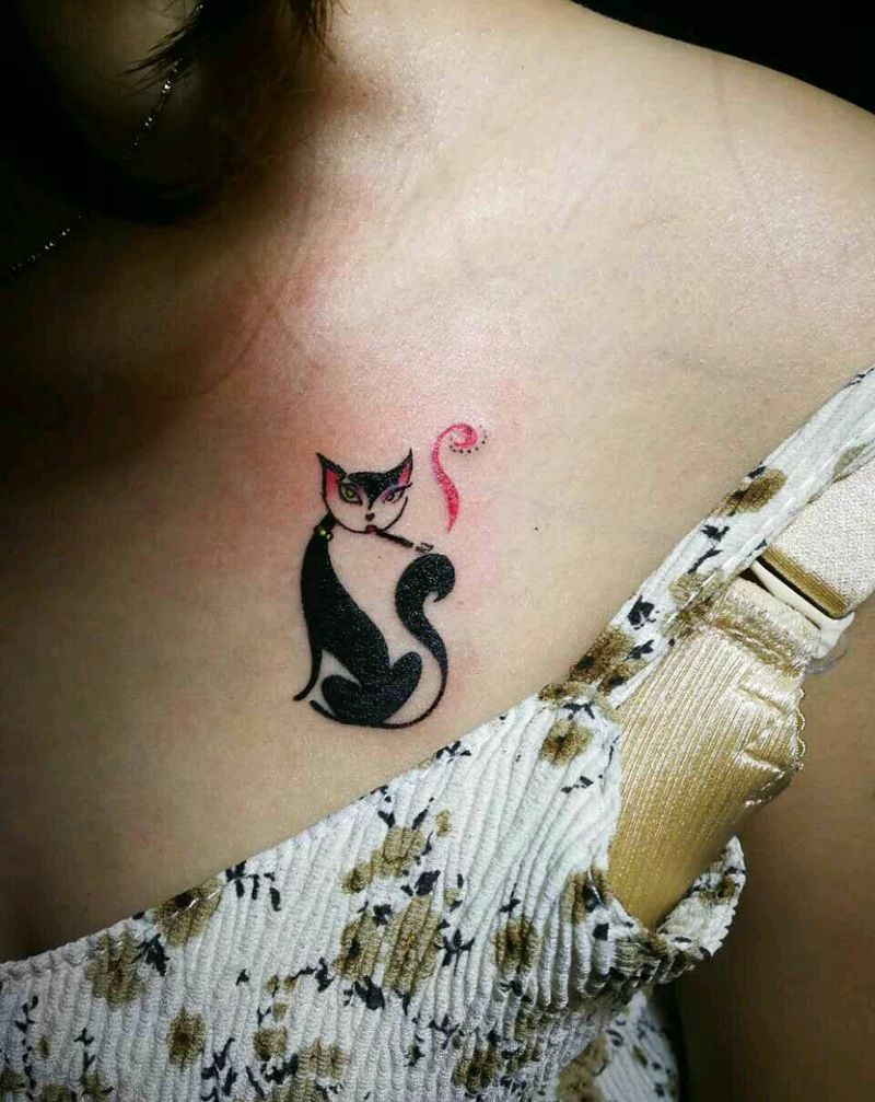 猫咪纹身图片