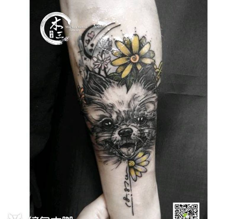 爱宠去世 设计纹身图片