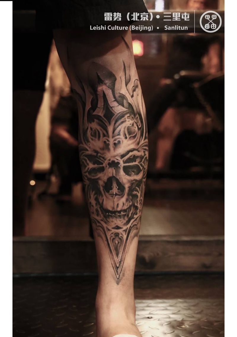 skull纹身图片
