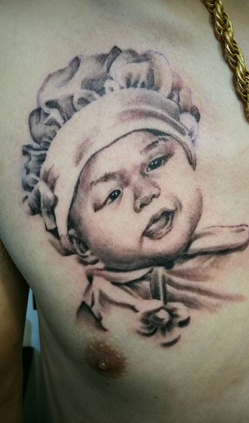 国家级运动员父爱如山纹身图片