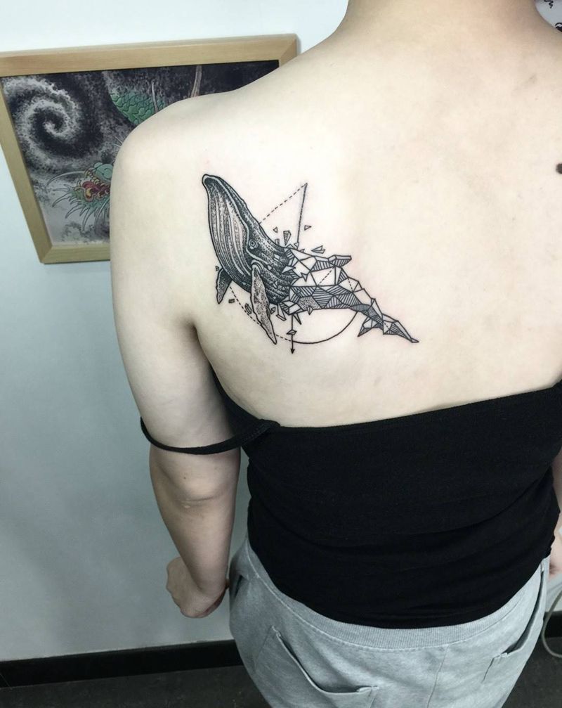 点刺鲸鱼纹身纹身图片