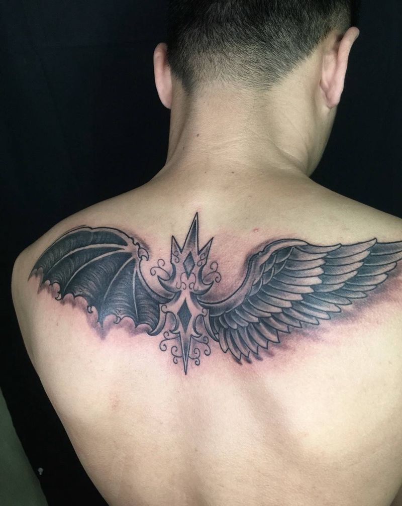 翅膀纹身图片