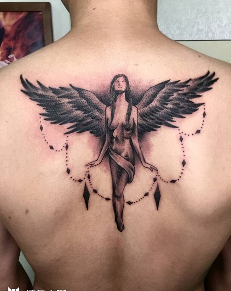 天使纹身图片