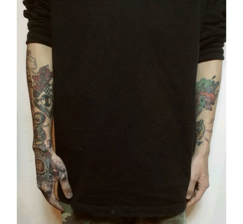 复古肖像 定制稿纹身图片