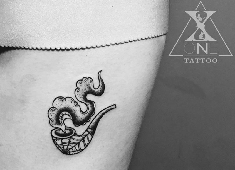 一個人戒煙 不如兩個人抽來的快活 /纹身图片