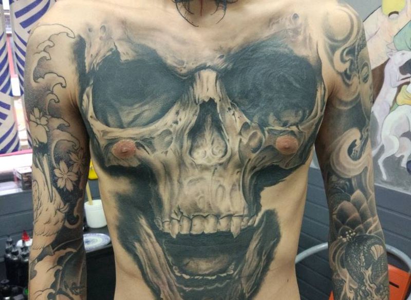 骷髅纹身图片