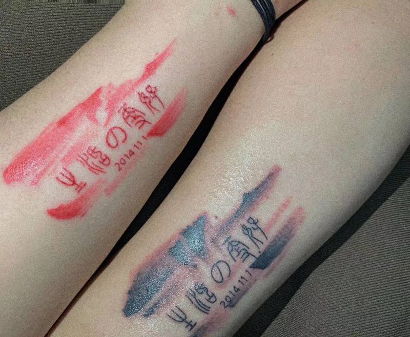 情侣双款纹身图片_Old School新传统纹身图案