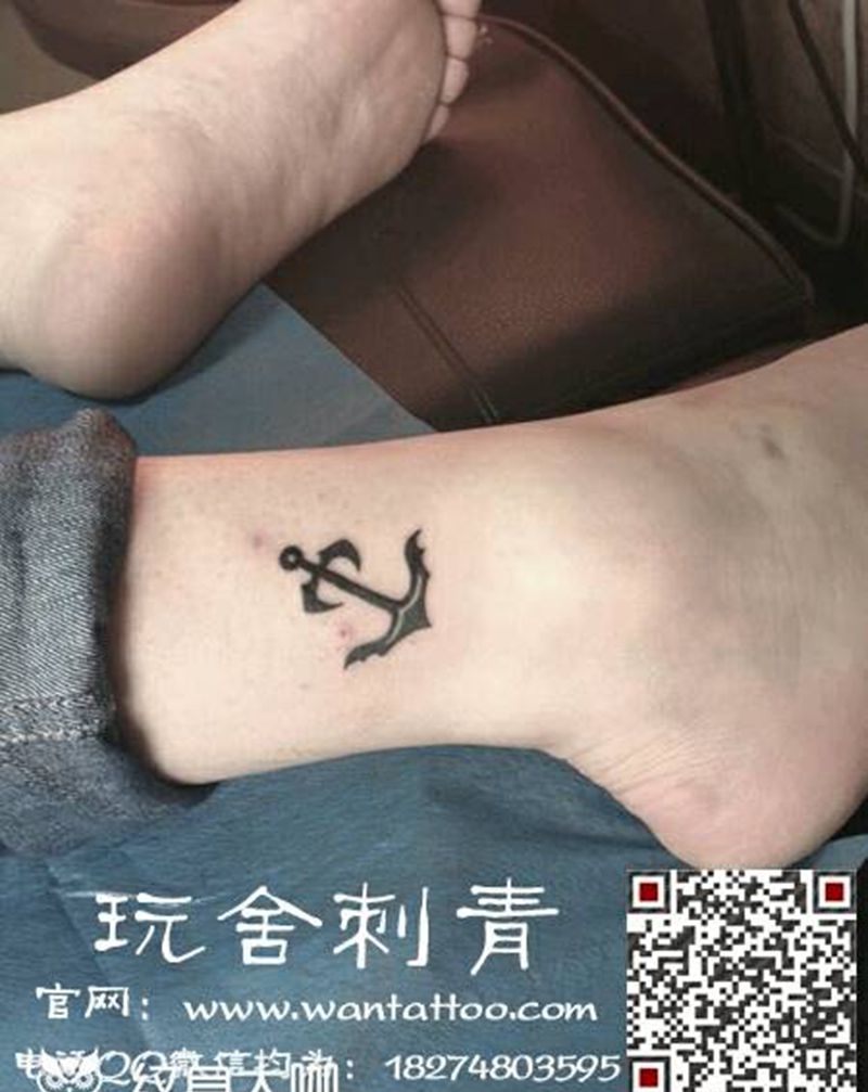 船锚纹身图片