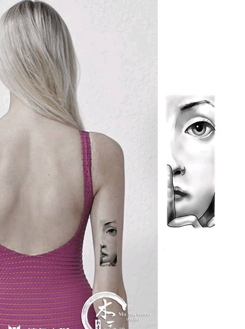 手稿 管设计 嗯嗯纹身图片_欧美写实纹身图案