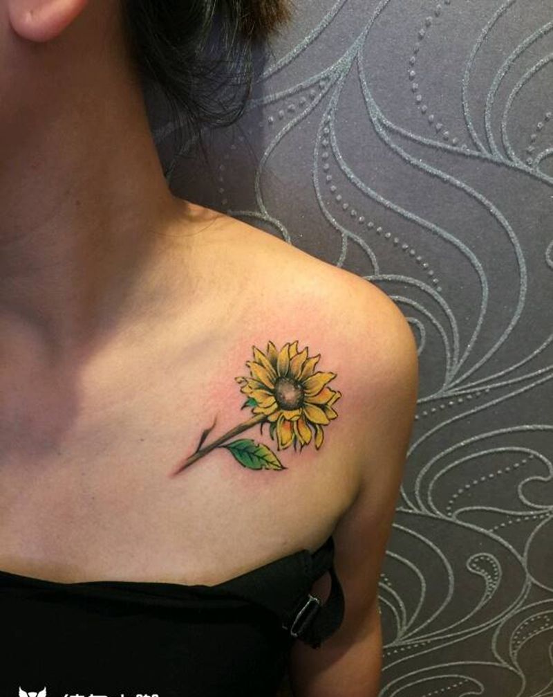 向日葵纹身图片