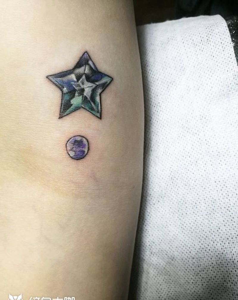 小星星 迷你纹身图片