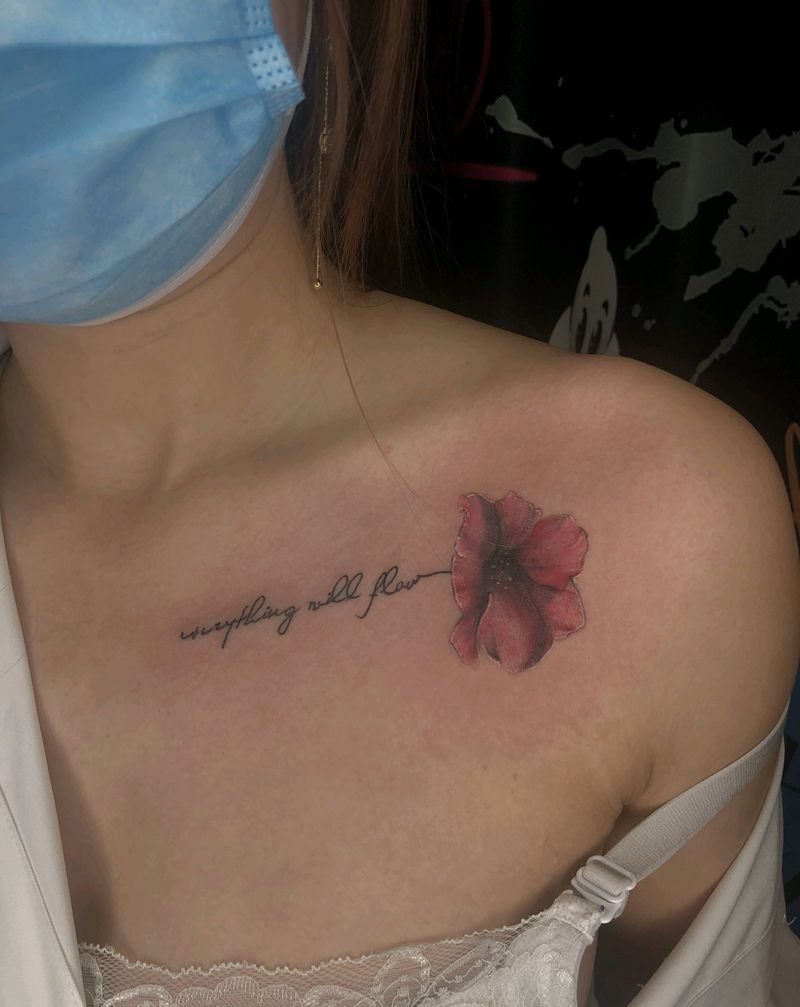 小清新纹身图片_颈部Old SchoolNew School纹身图案