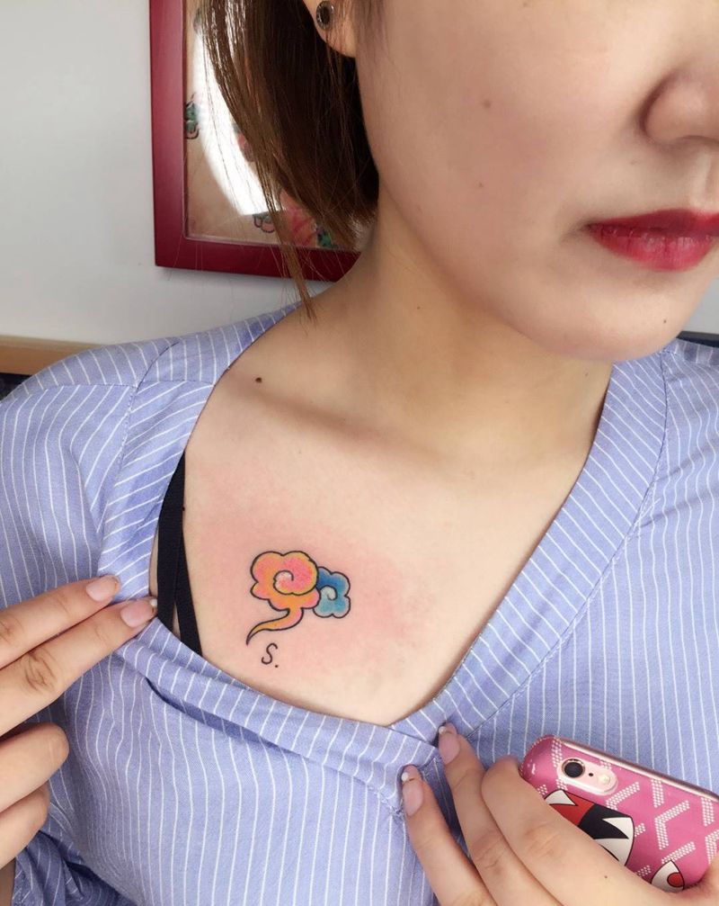 云朵纹身图片