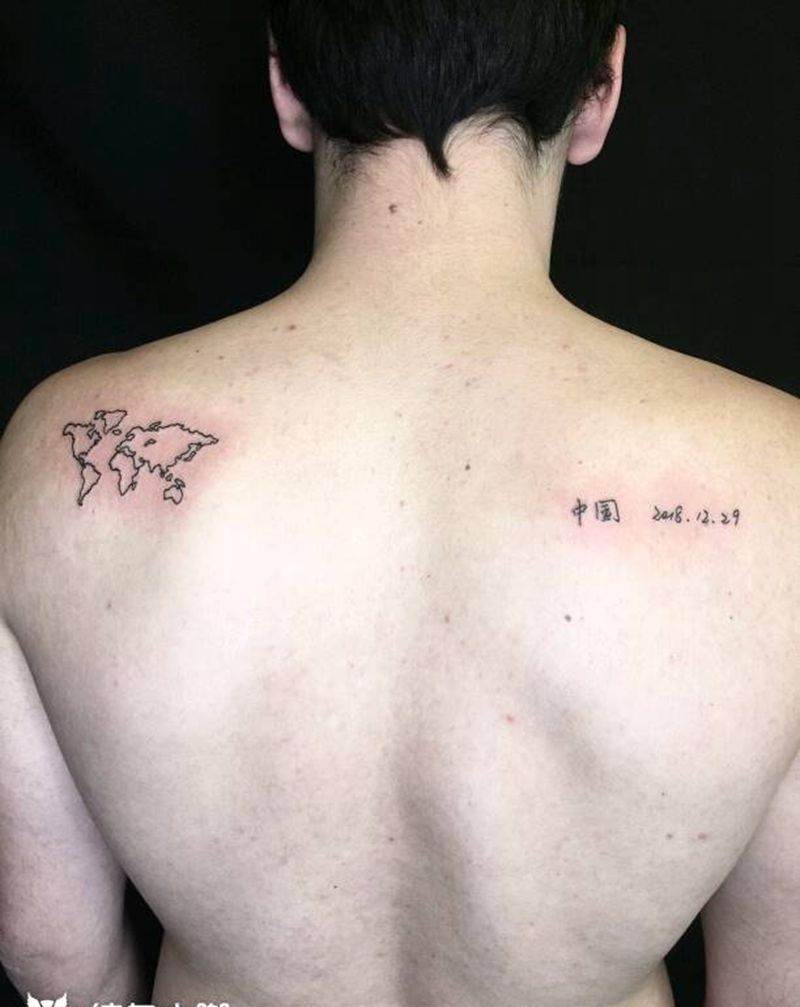 老外纹个中国纹身图片