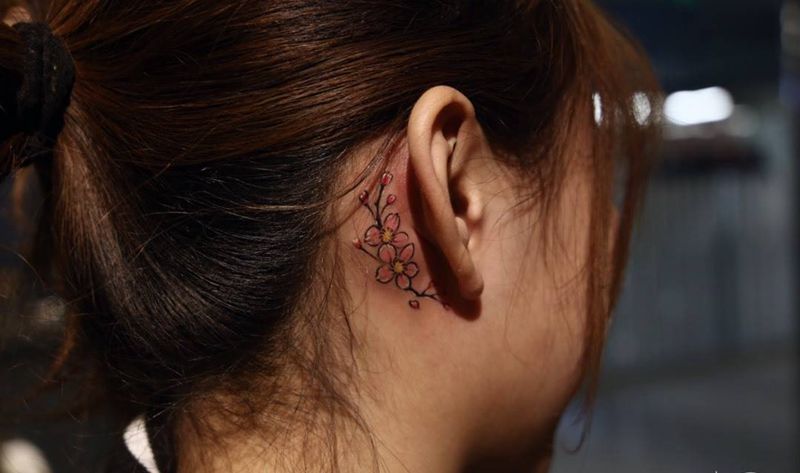 卡哇伊日本姑娘纹身图片