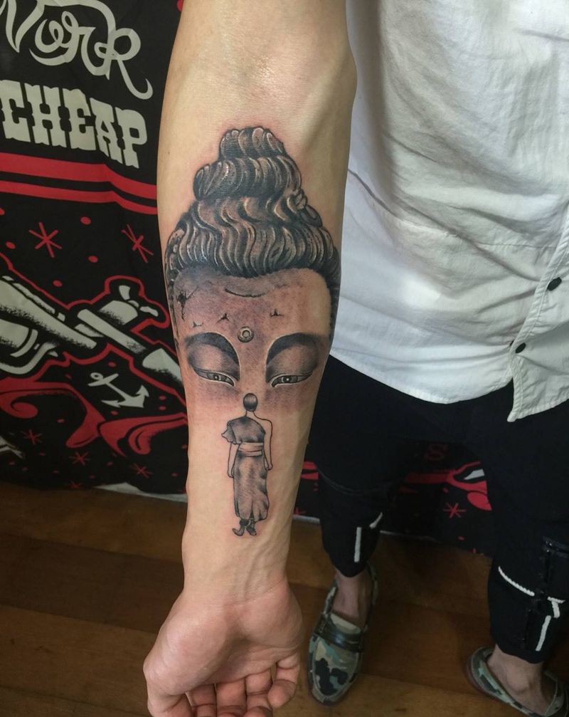 佛纹身图片