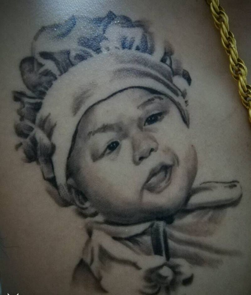 国家级运动员父亲3天爆皮7天好纹身图片