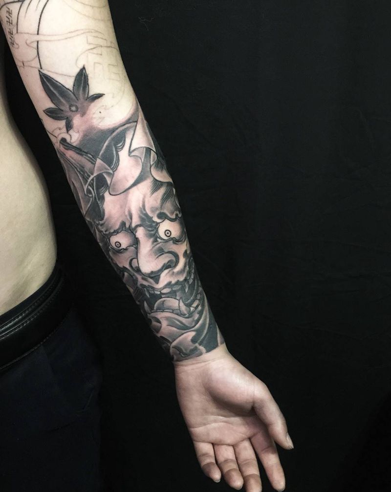 花臂局部纹身图片