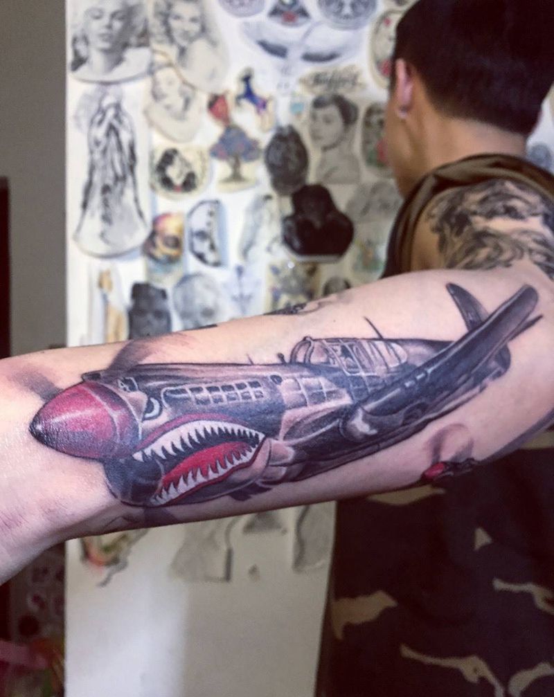 花臂3纹身图片_写实欧美纹身图案